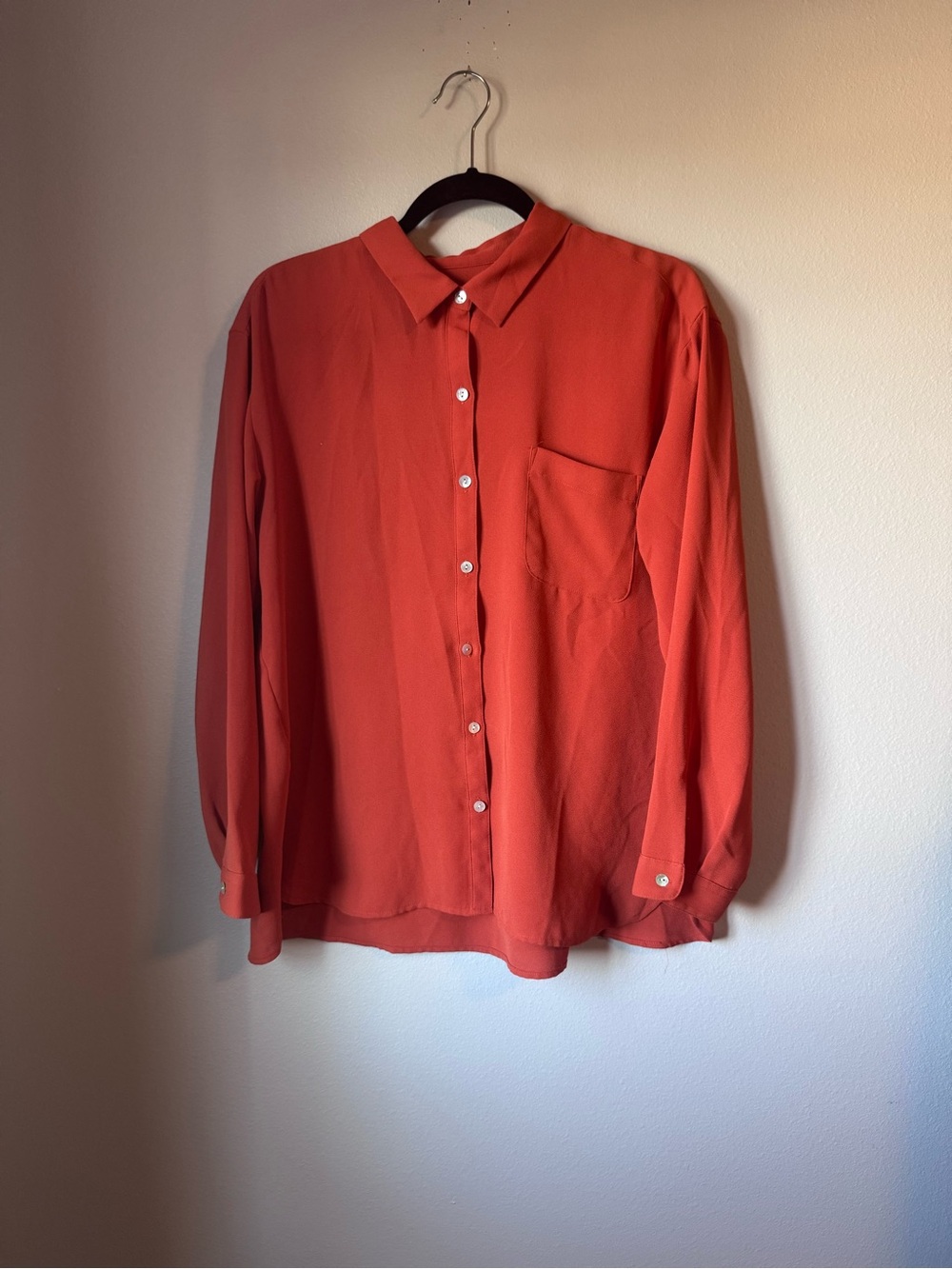 J. Jill Women’s  Button-Up Shirt in Burnt Orange